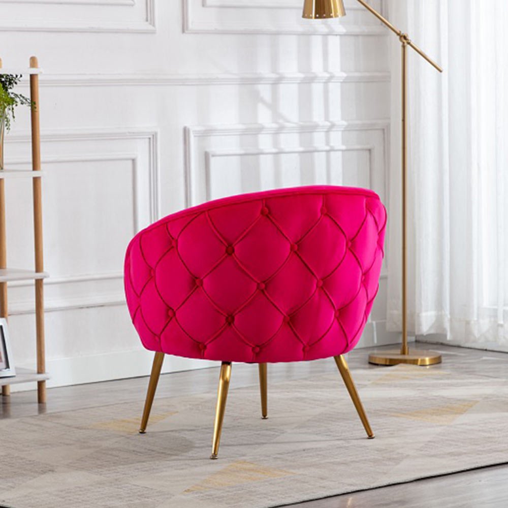 Minica Accent Chair Back View - Red