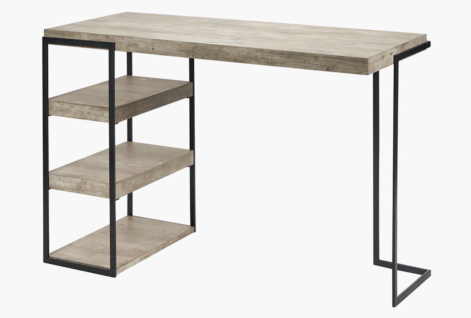 Concrete and wood desk discount