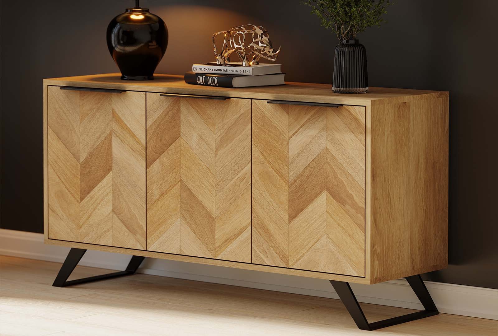 IFD Argan - 3 Door Sideboard