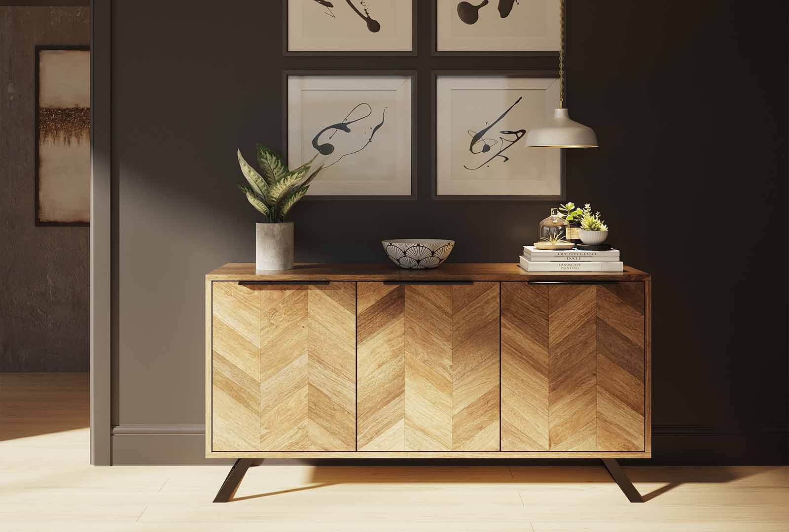 IFD Argan - 3 Door Sideboard