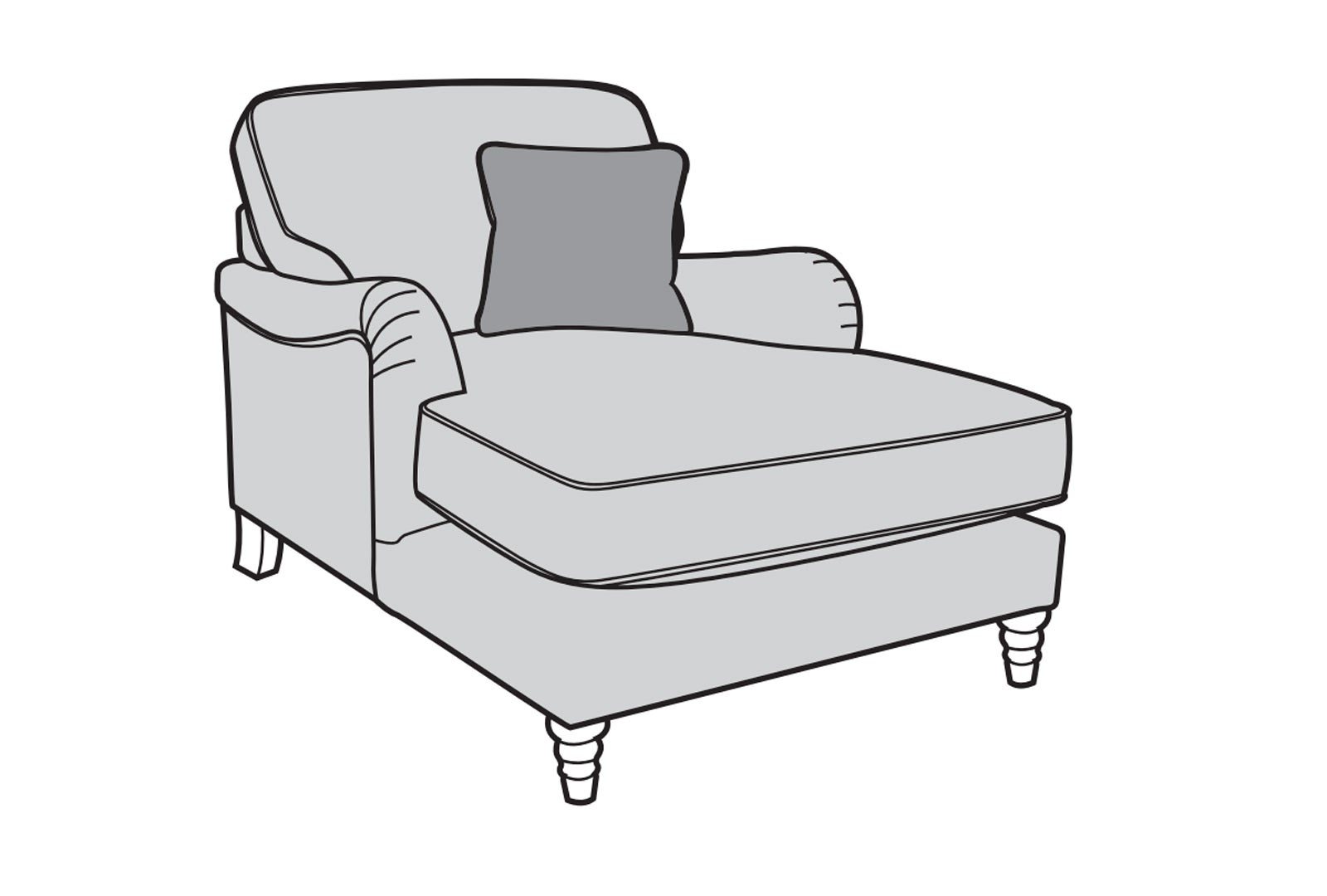Bethie Lounger Chair - Line Art