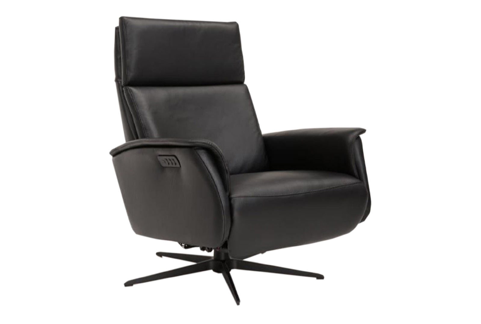 Haslev Swivel Recliner Chair with Integrated Footstool Loom Loft