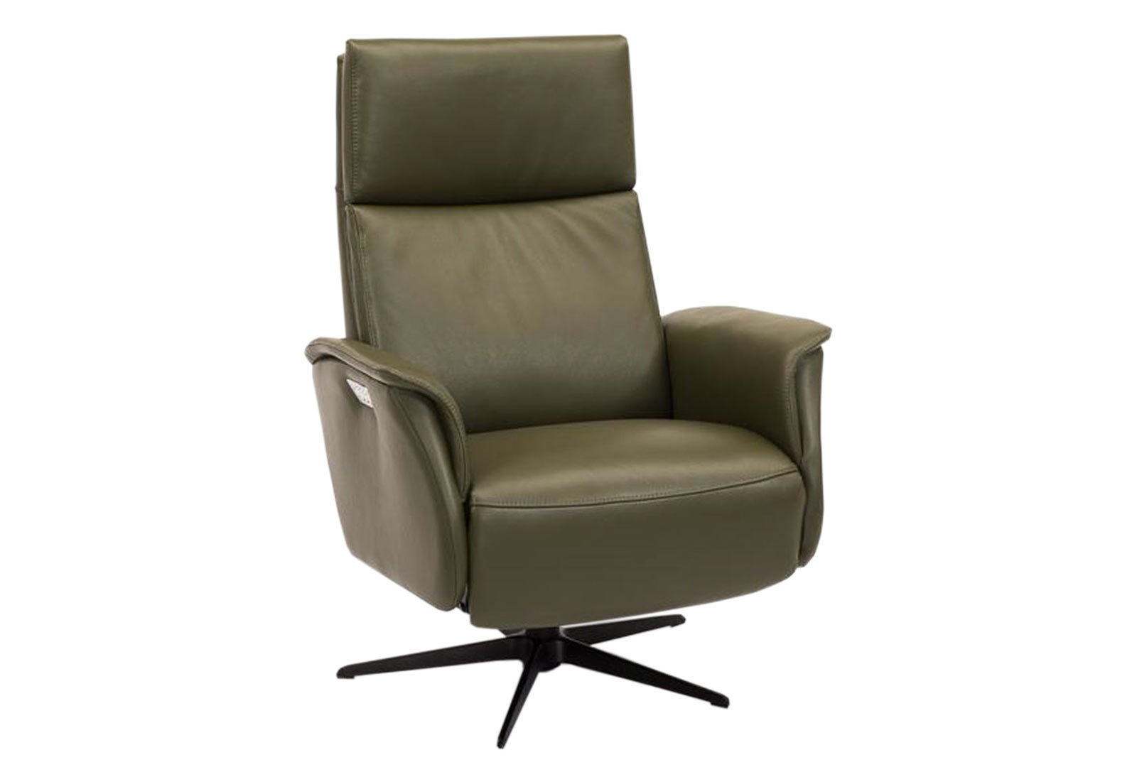 Haslev Swivel Recliner Chair with Integrated Footstool Loom Loft