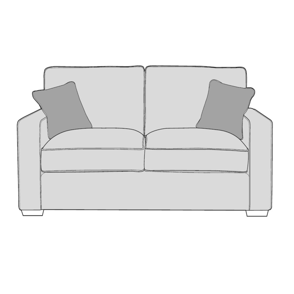 Cleveland 2 Seater Sofa Standard Back - Line Art