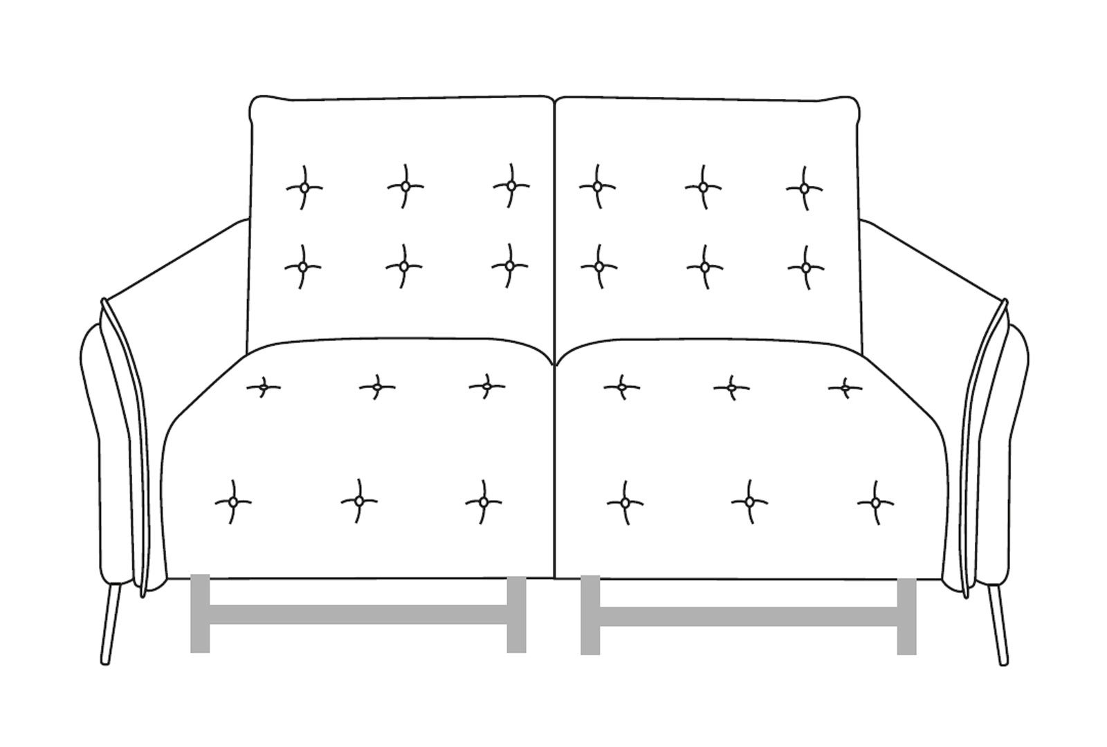 Bolero Large Sofa Powered - Line Art