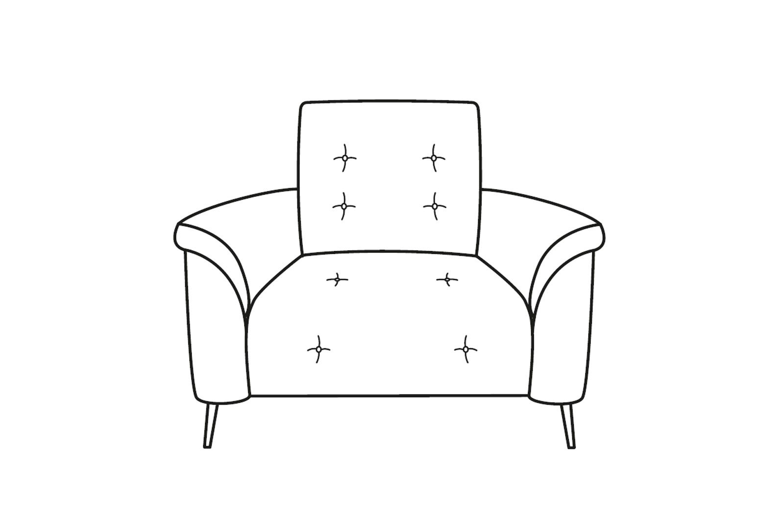 Italia Living Tempest - Small Armchair