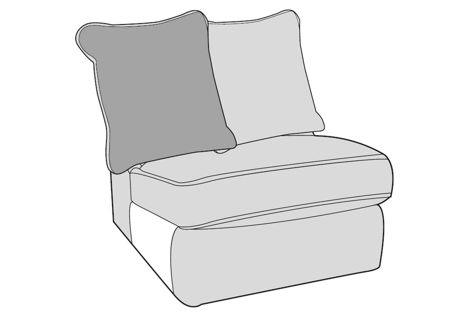 Wickham Armless Unit Pillow Back