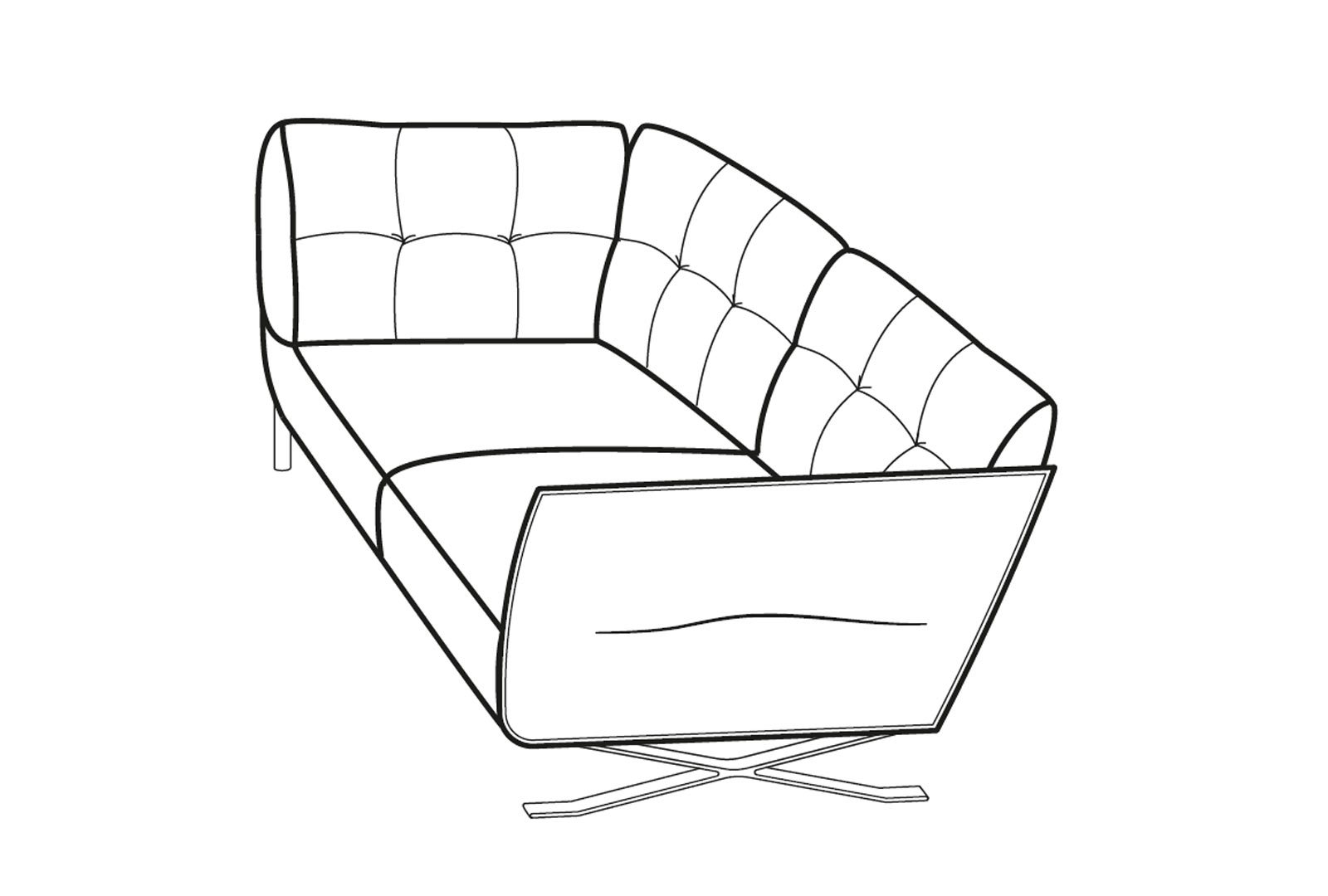 Sorrento Corner and Armchair Sectional RHF