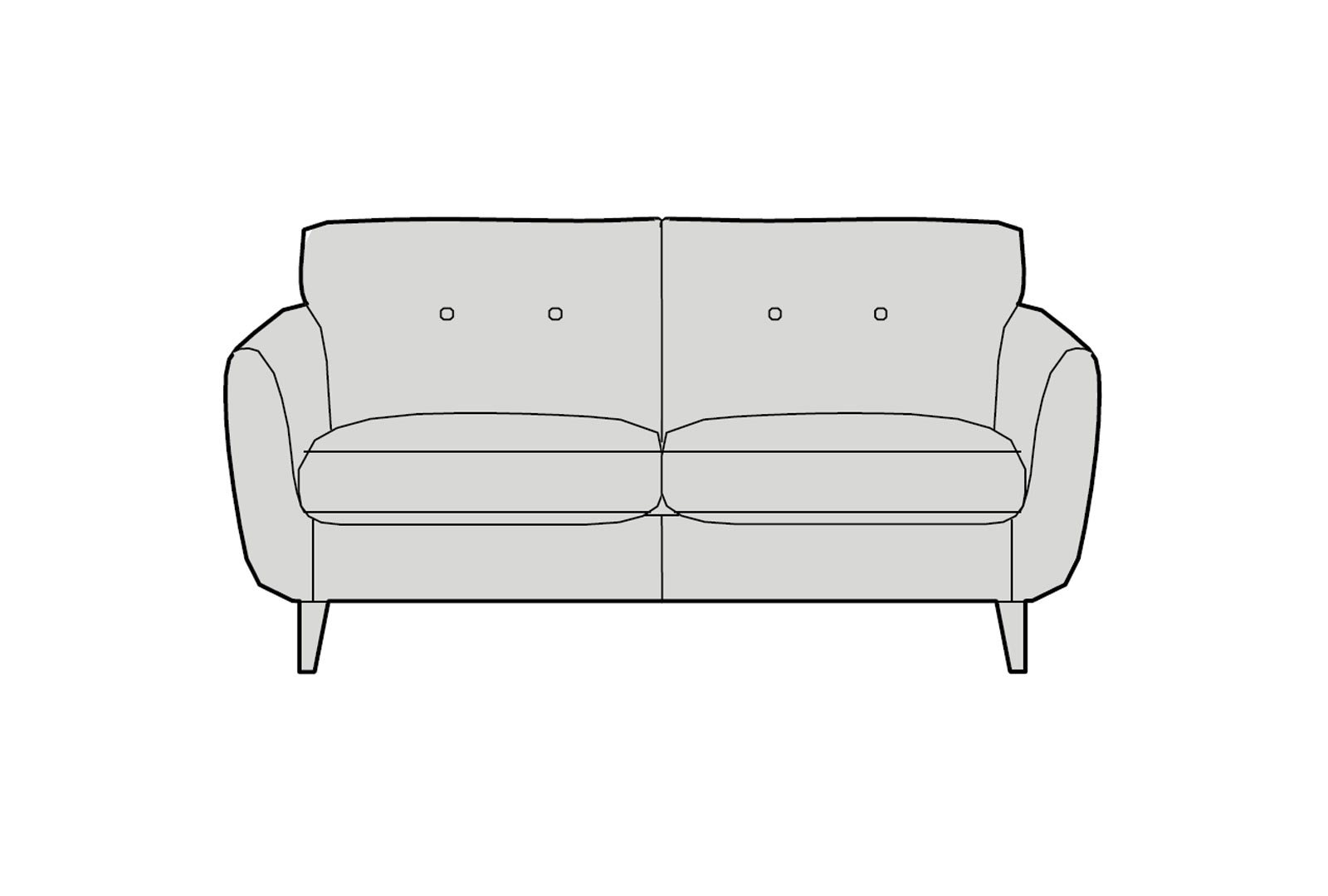 Saige Small Sofa Standard Back