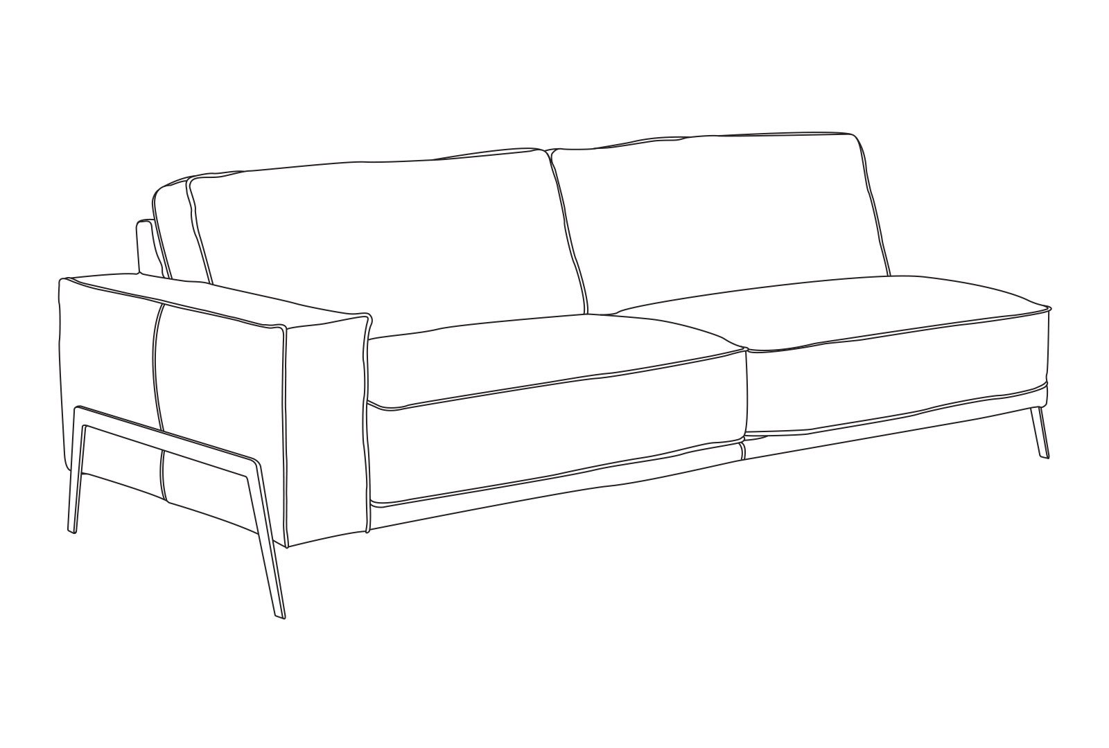 G'Digio Kurtis - 2.5 Seater (1Arm)