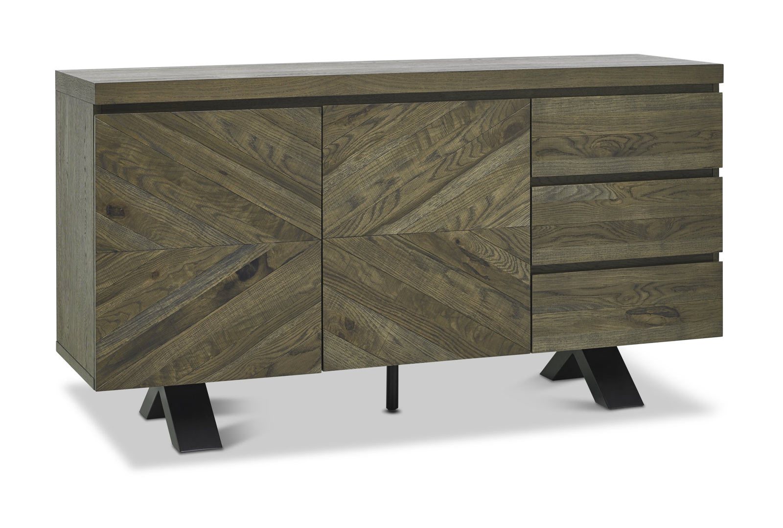 Eclipse Wide Sideboard - Fumed Oak