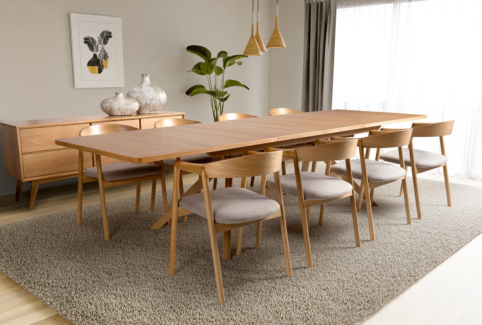 Furniture Link Allendale - Extending Dining Table
