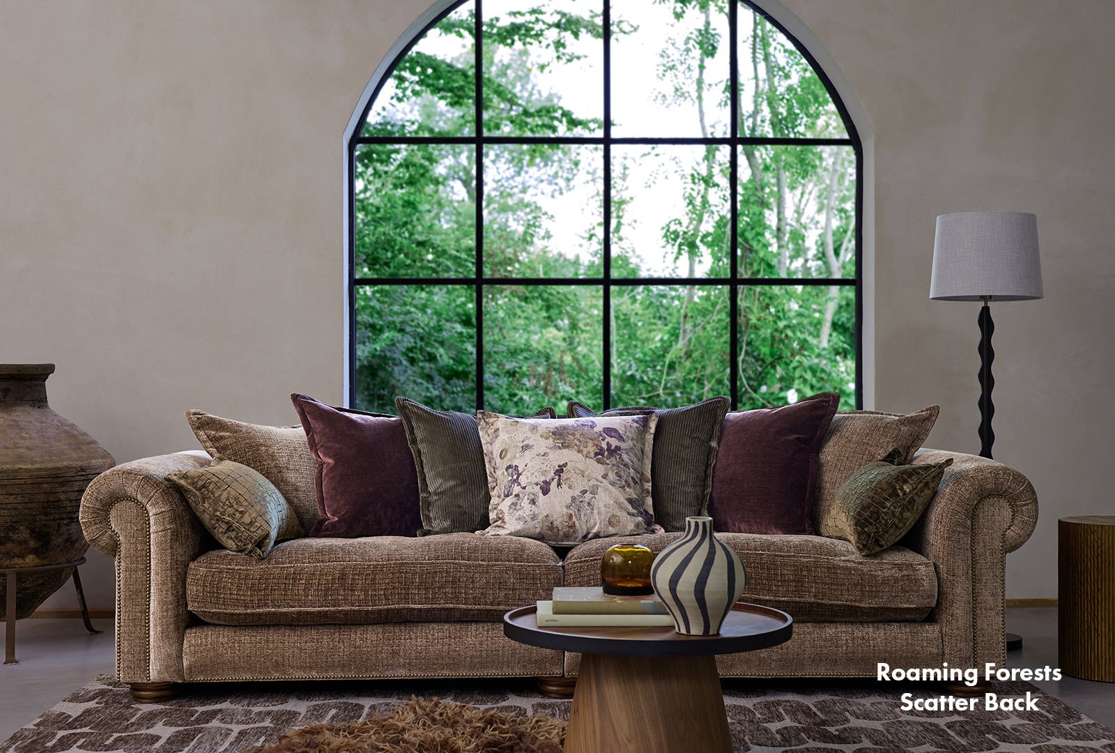 Stirling 4 Seater Sofa Scatter Back - Forest