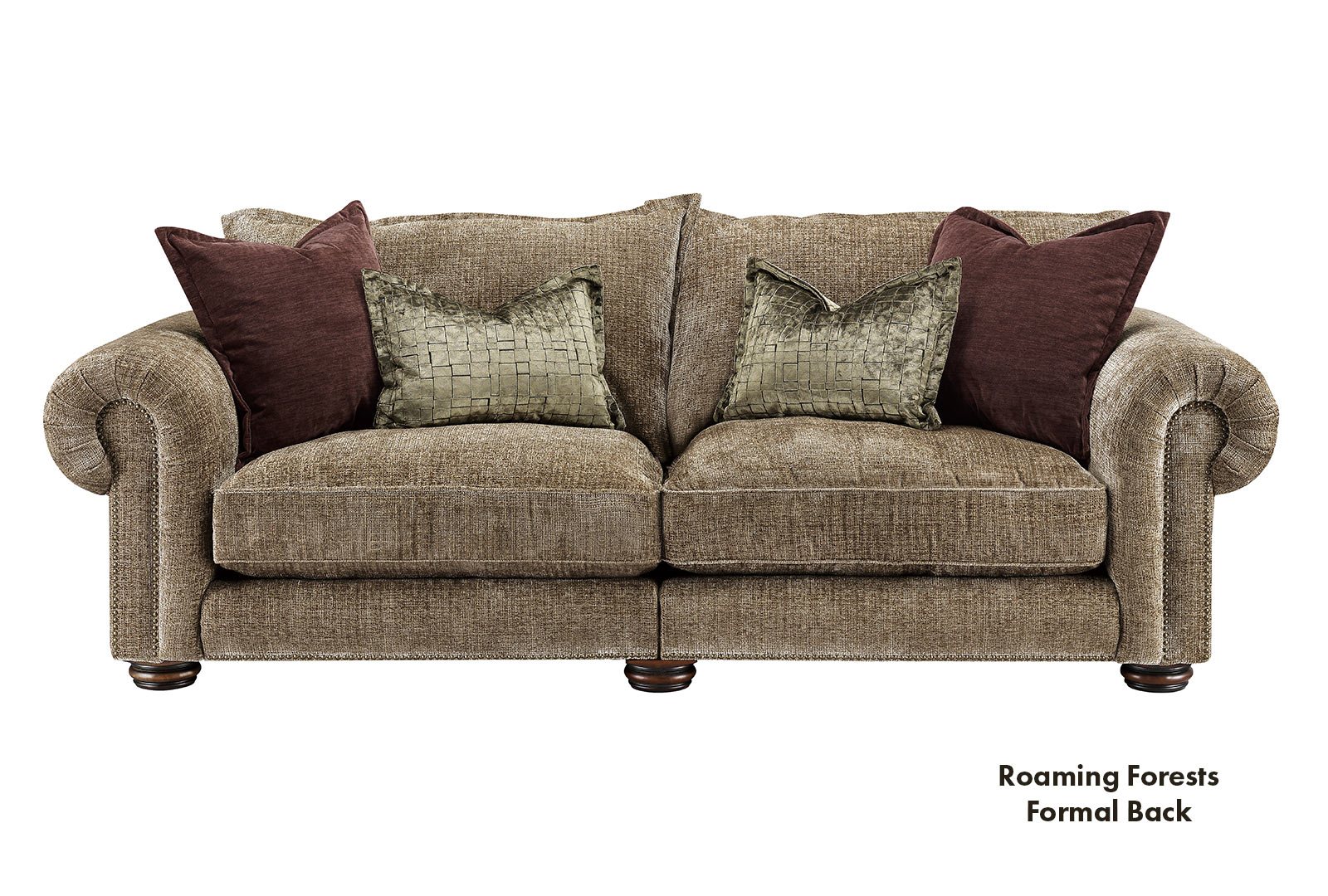 Stirling 3.5 Seater (Split) Sofa Formal Back - Forest
