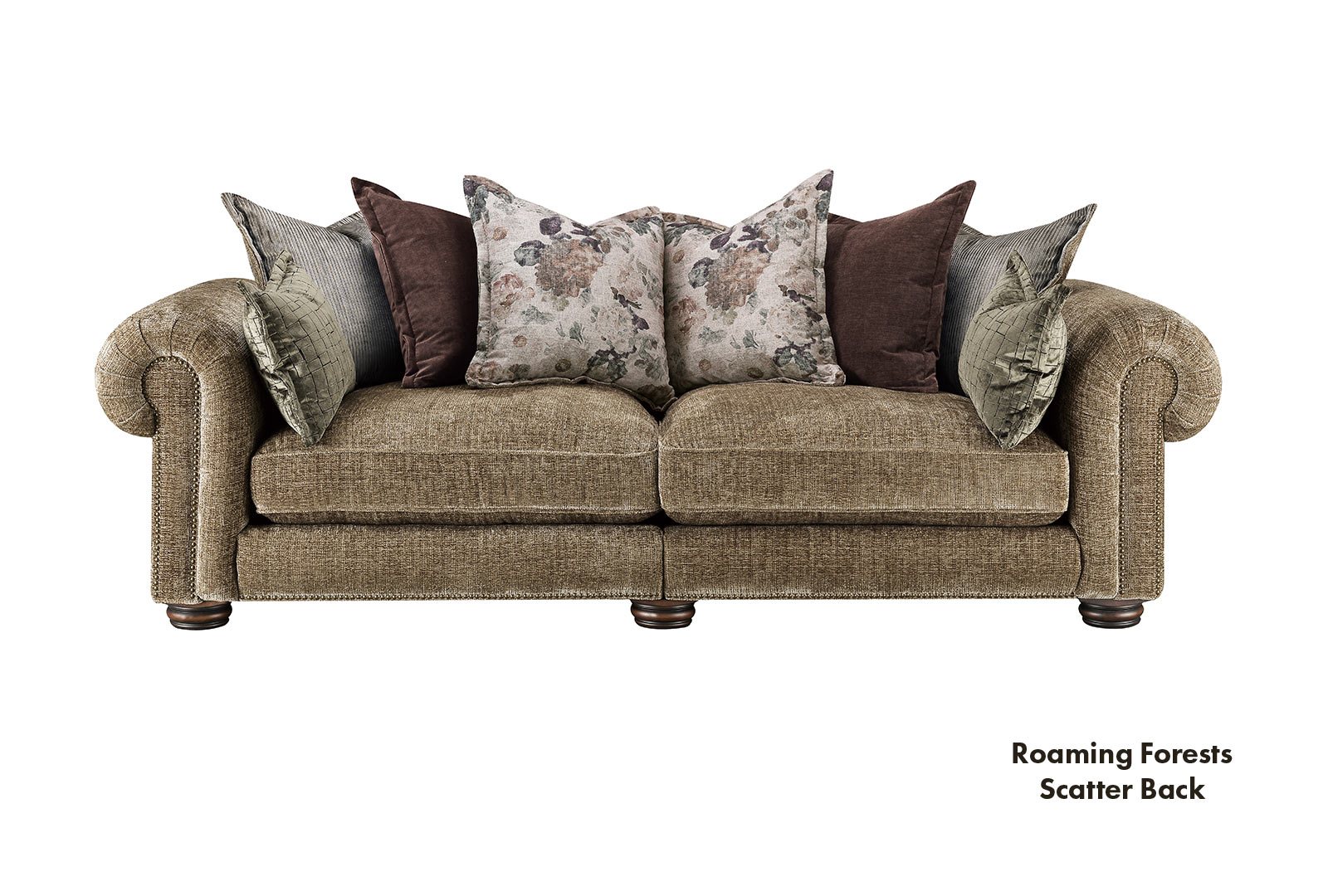 Stirling 3.5 Seater Sofa Scatter Back - Forest