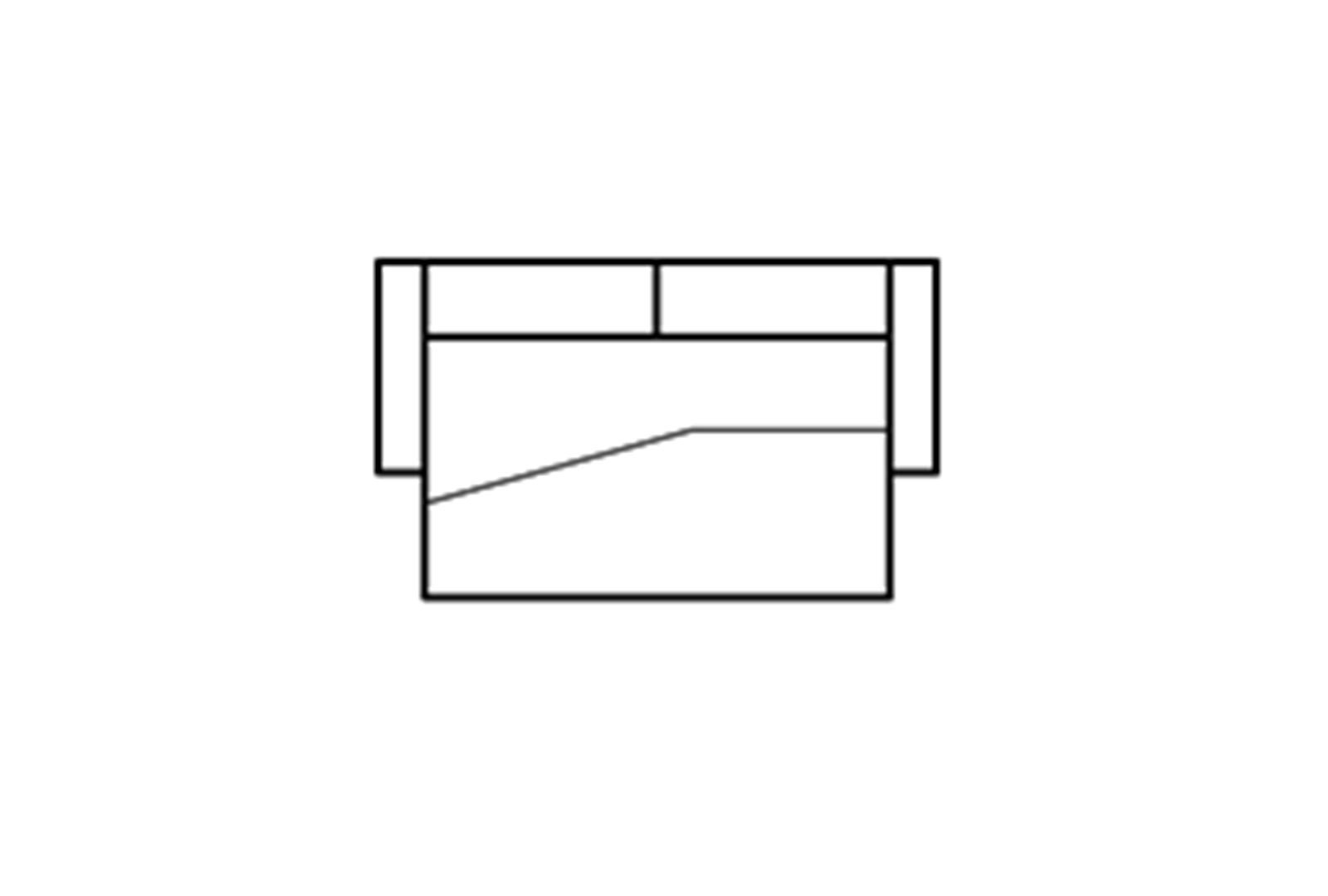 Amaris 3 Seater Sofabed Line Art
