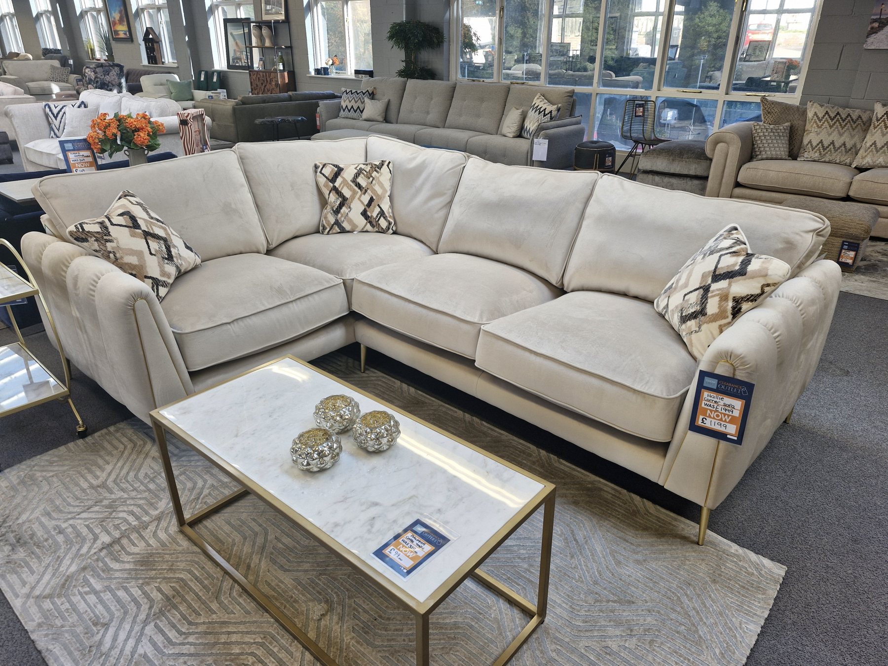 Fabric sectional sofa discount