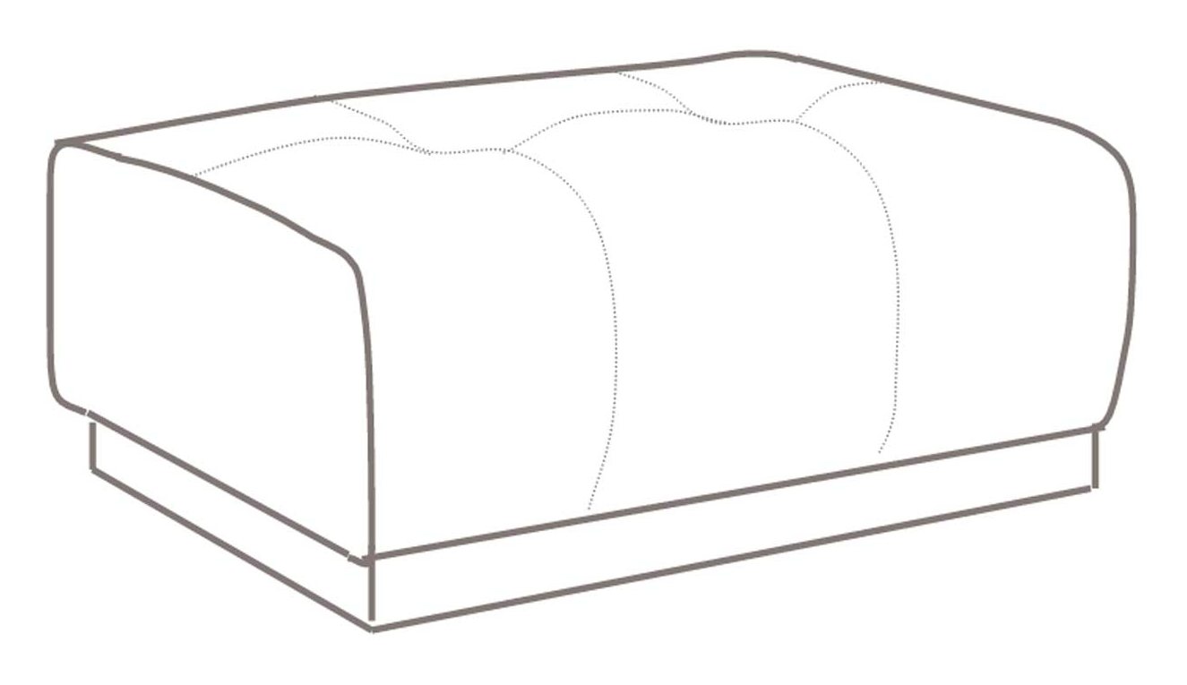 Italia Living Boccioni - PUQR Rectangular Footstool