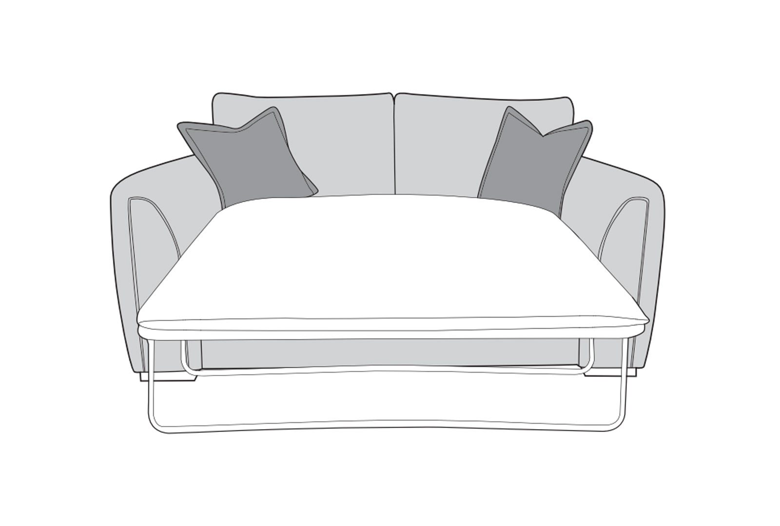 Umbra 2 Seater Deluxe Sofabed Standard Back