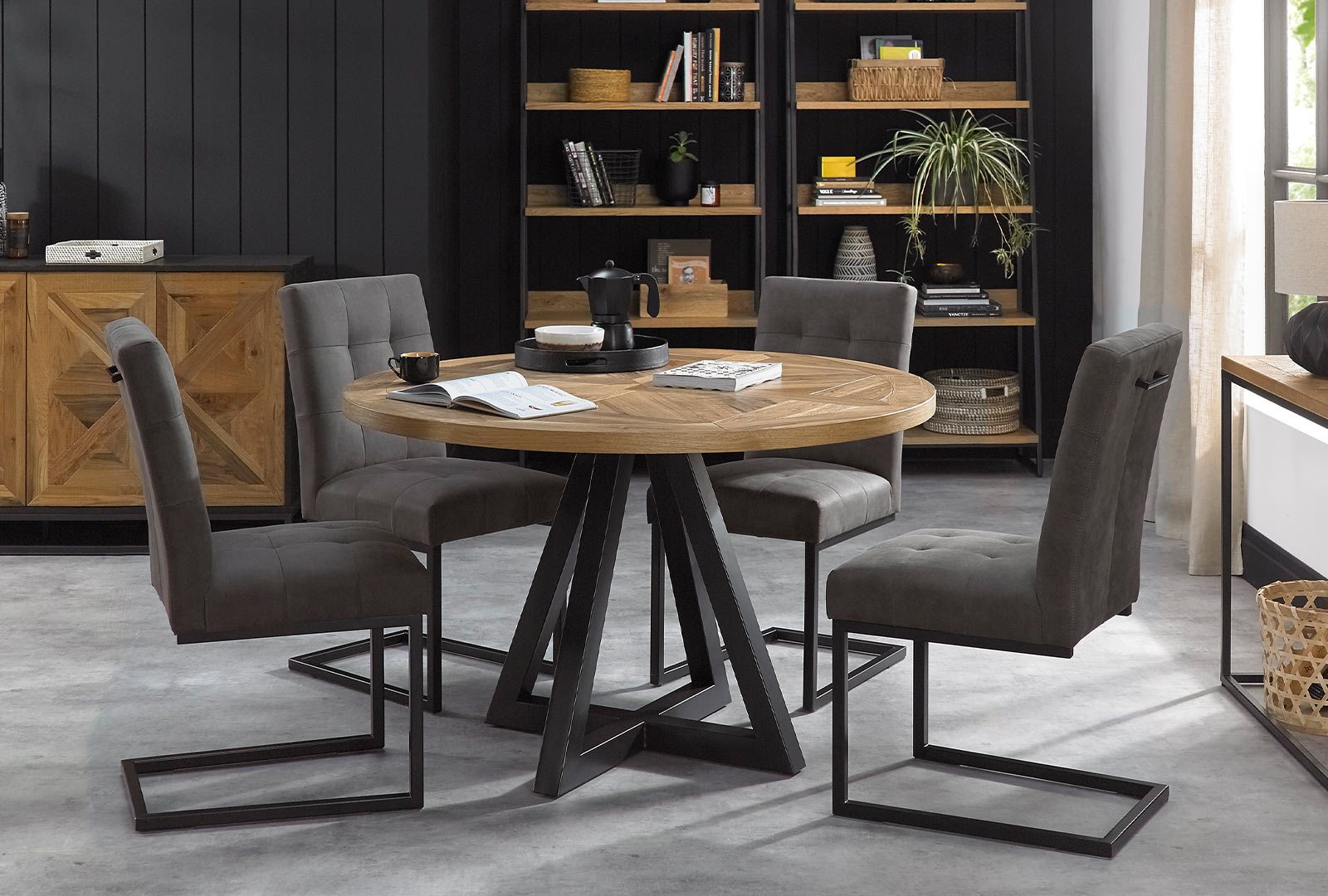 Bentley Designs (UK) Ltd Ingot - Cantilever Dining Chair (Set of 2)