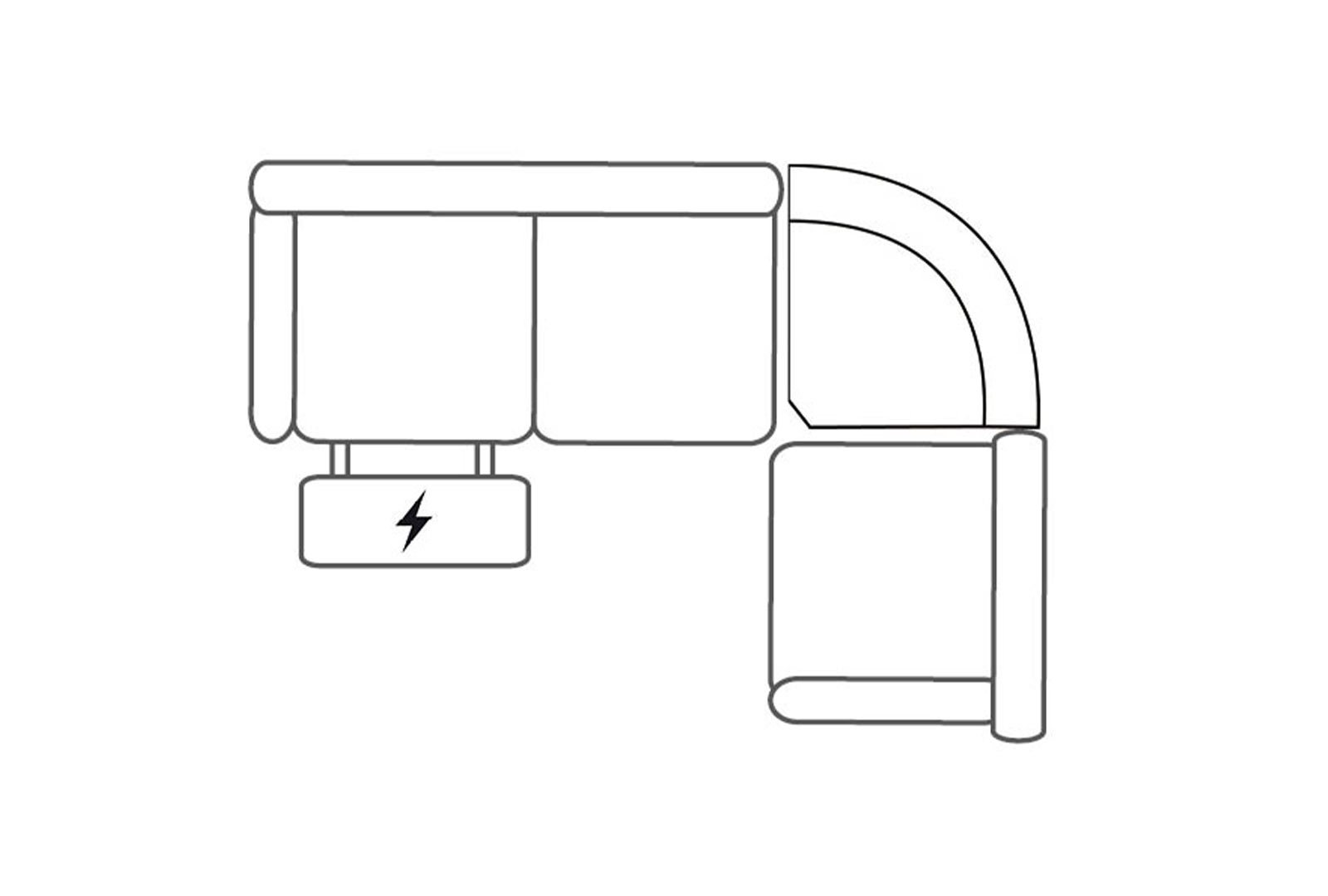 Curved Corner Group RHF - Power on Left