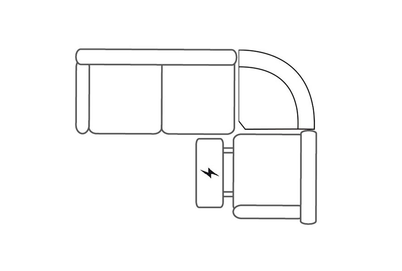 Curved Corner Group RHF - Power on Left