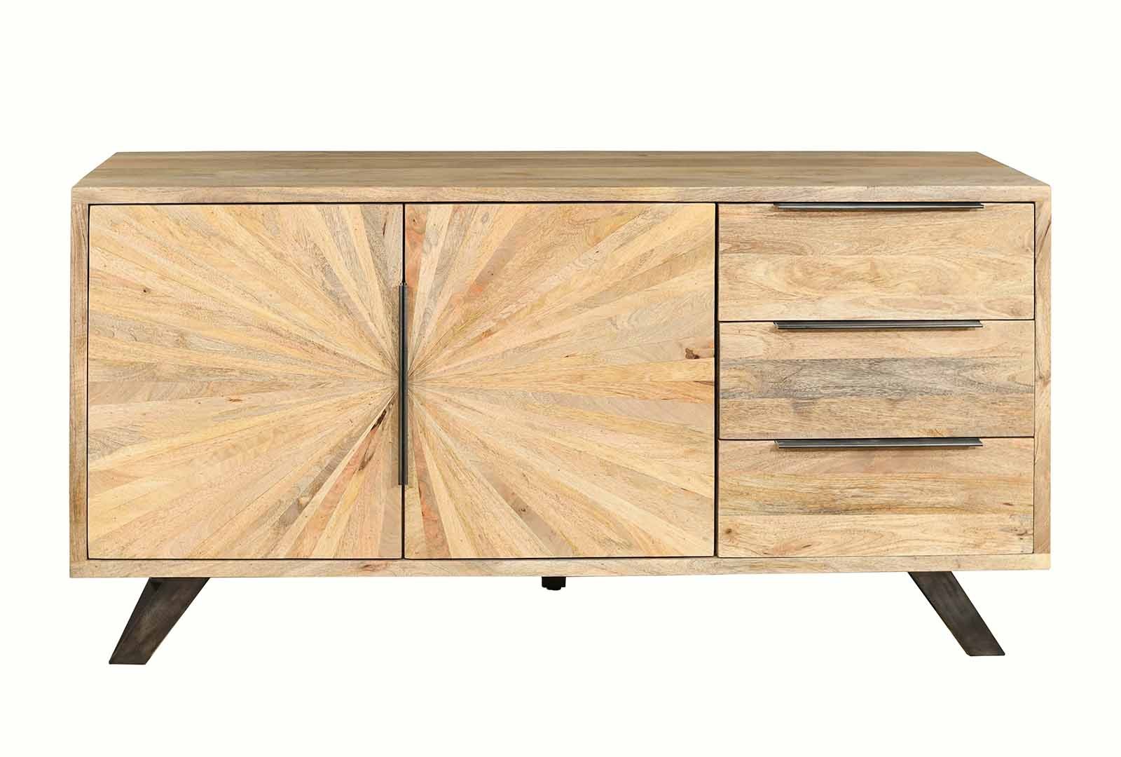 IFD Sunburst - 2 Door 3 Drawer Sideboard