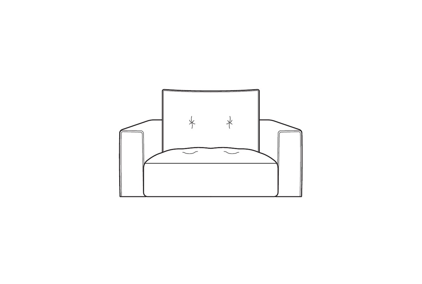 Italia Living Gadoni - Armchair (Scaled down)