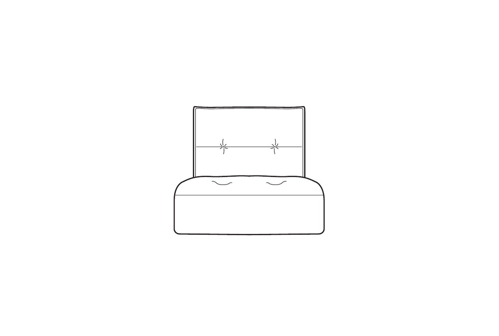 Italia Living Gadoni Small Armless Chair