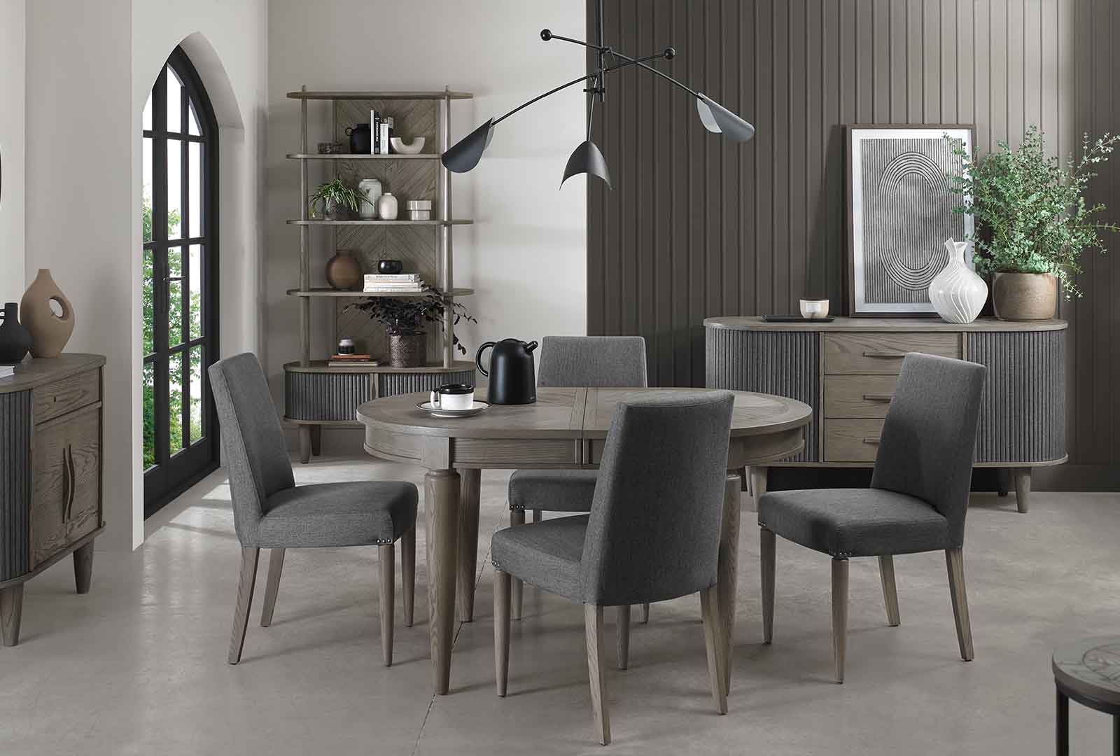 Bentley Designs (UK) Ltd Montrose - Slate Grey Dining Chair (Set of 2)