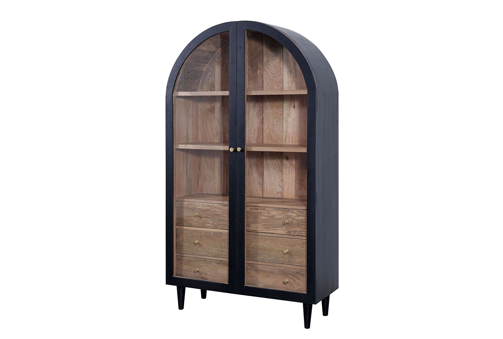 Indus Valley Inspiration - 2 Door Glass Cabinet