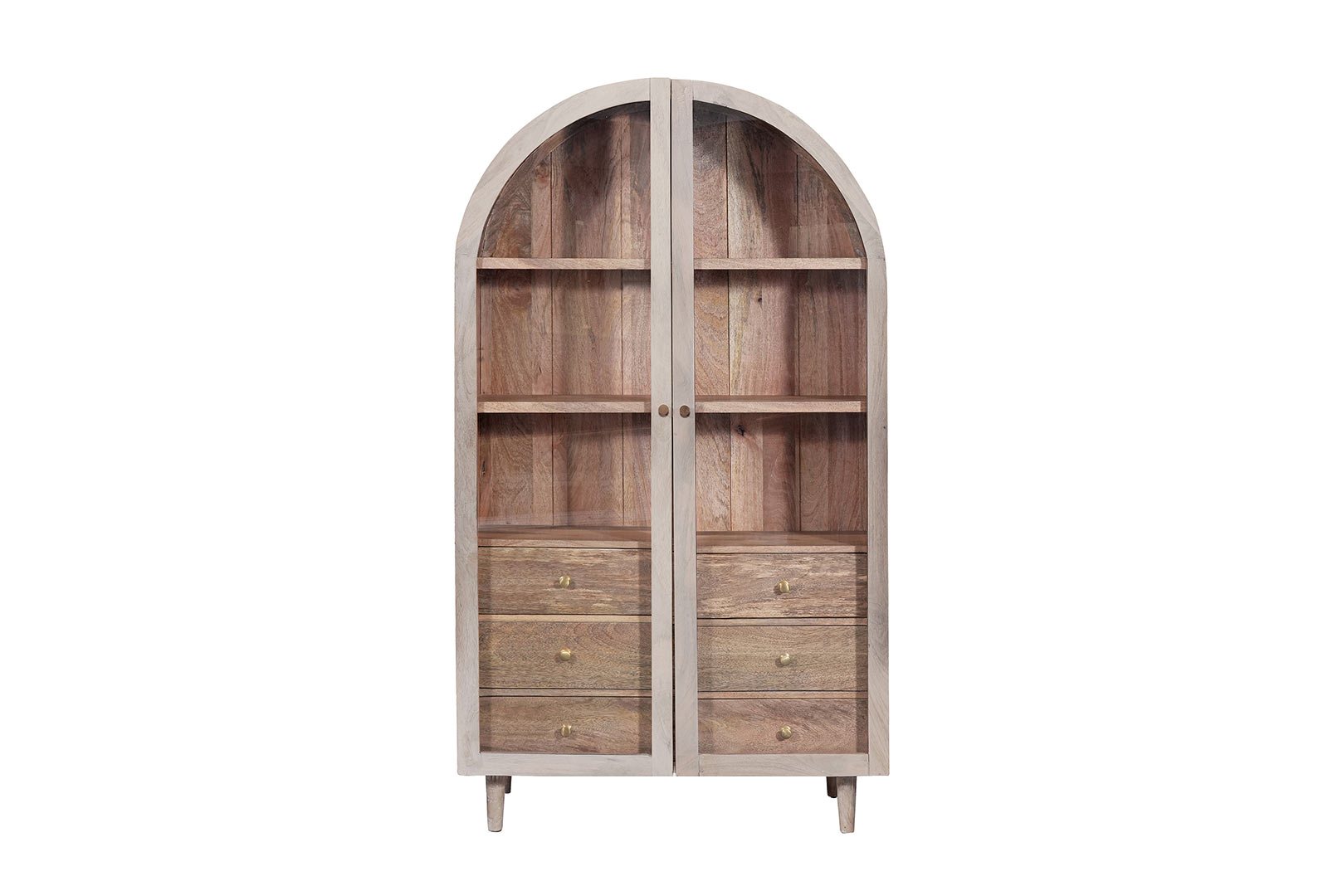 Indus Valley Inspiration - 2 Door Glass Cabinet