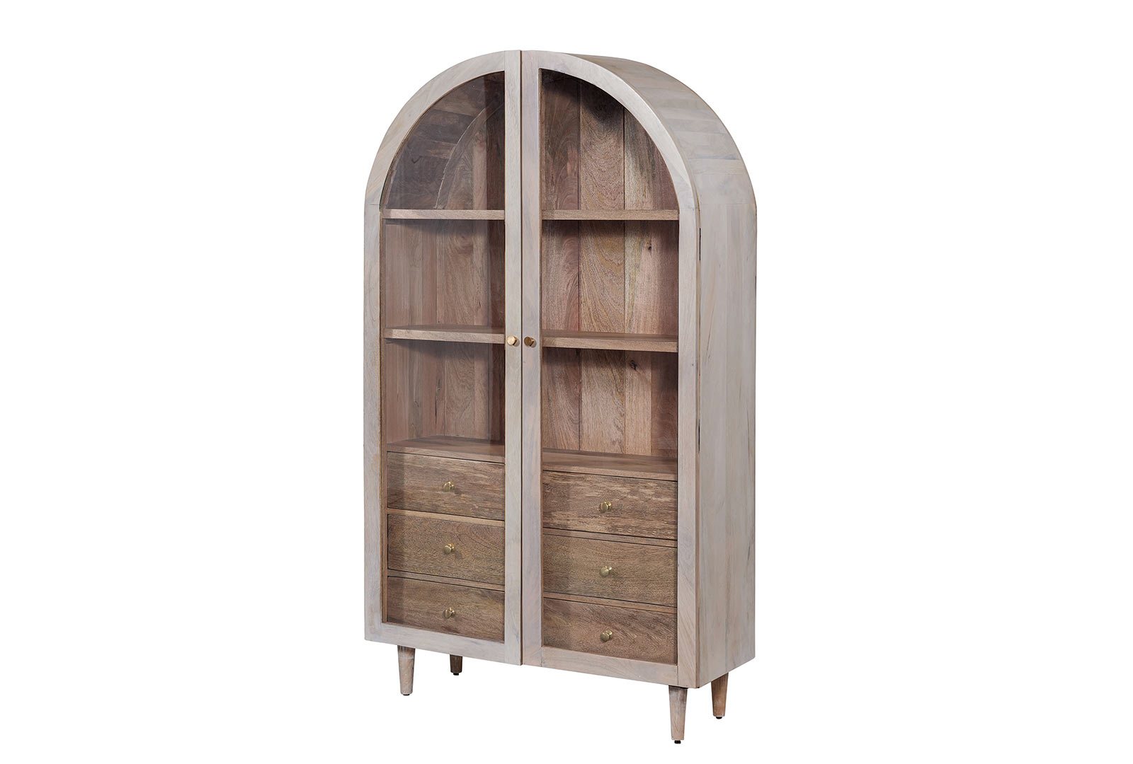 Indus Valley Inspiration - 2 Door Glass Cabinet