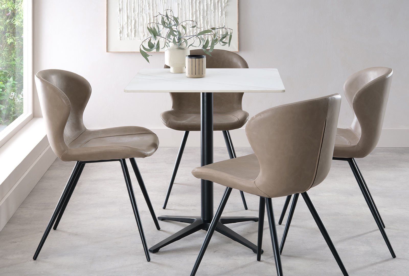 Bentley Designs (UK) Ltd Barrow - Sintered Stone Square Bistro Table