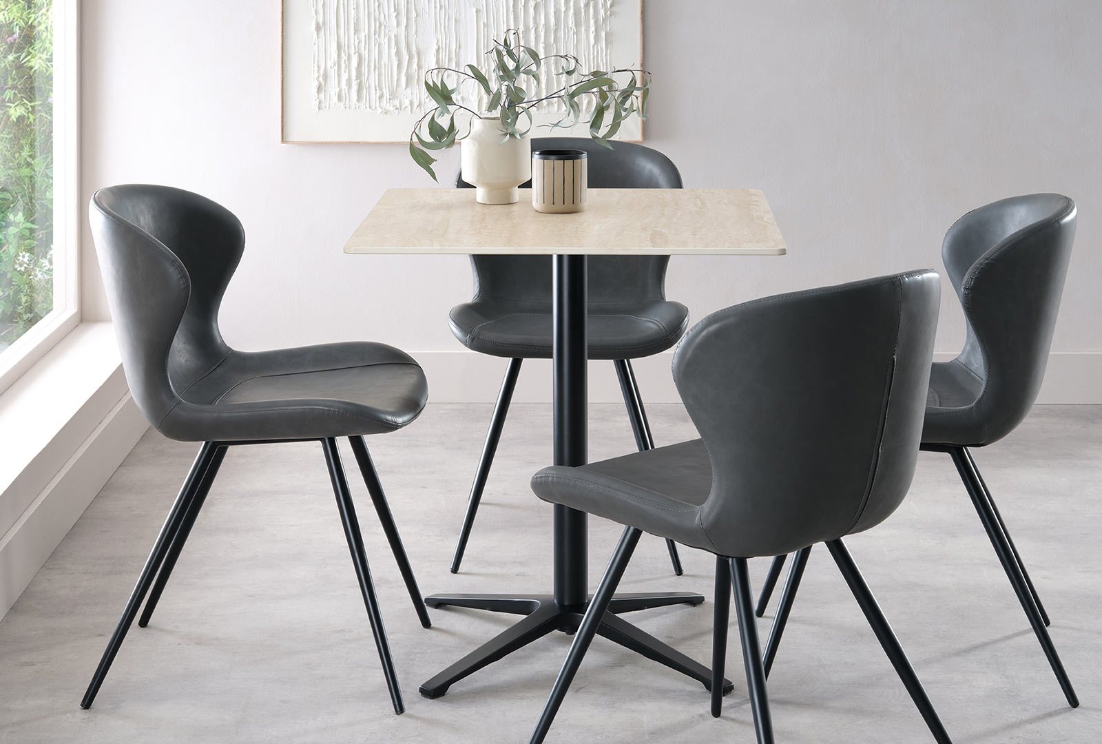 Bentley Designs (UK) Ltd Barrow - Sintered Stone Square Bistro Table