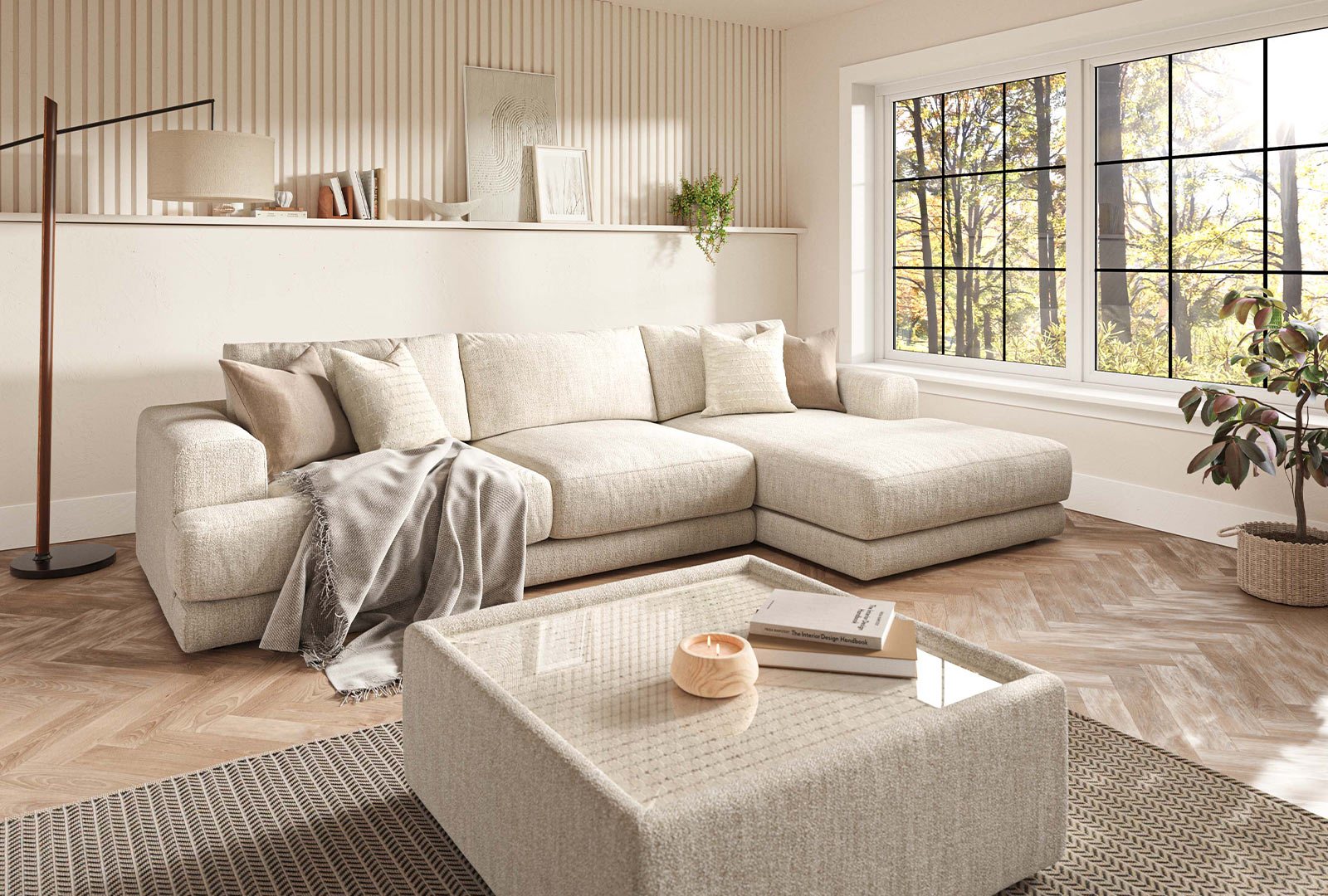 Whitemeadow Newland - 1 Arm Medium Sofa