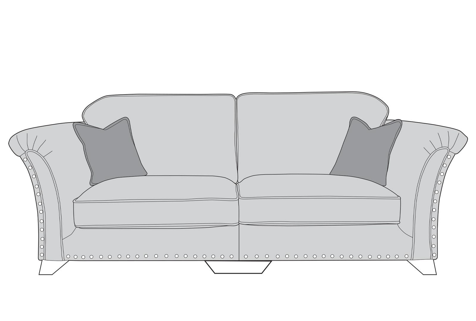 Venton 4 Seater Standard Back