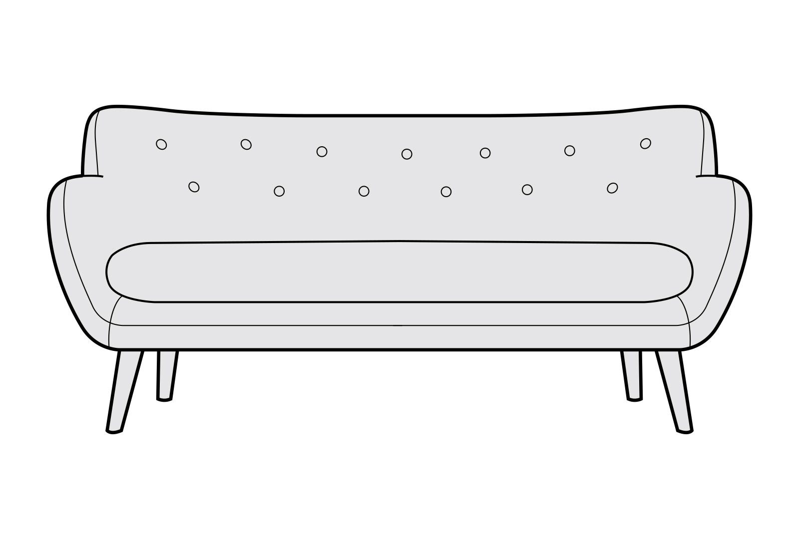 Siren Furniture Limited Saffron - Large Sofa