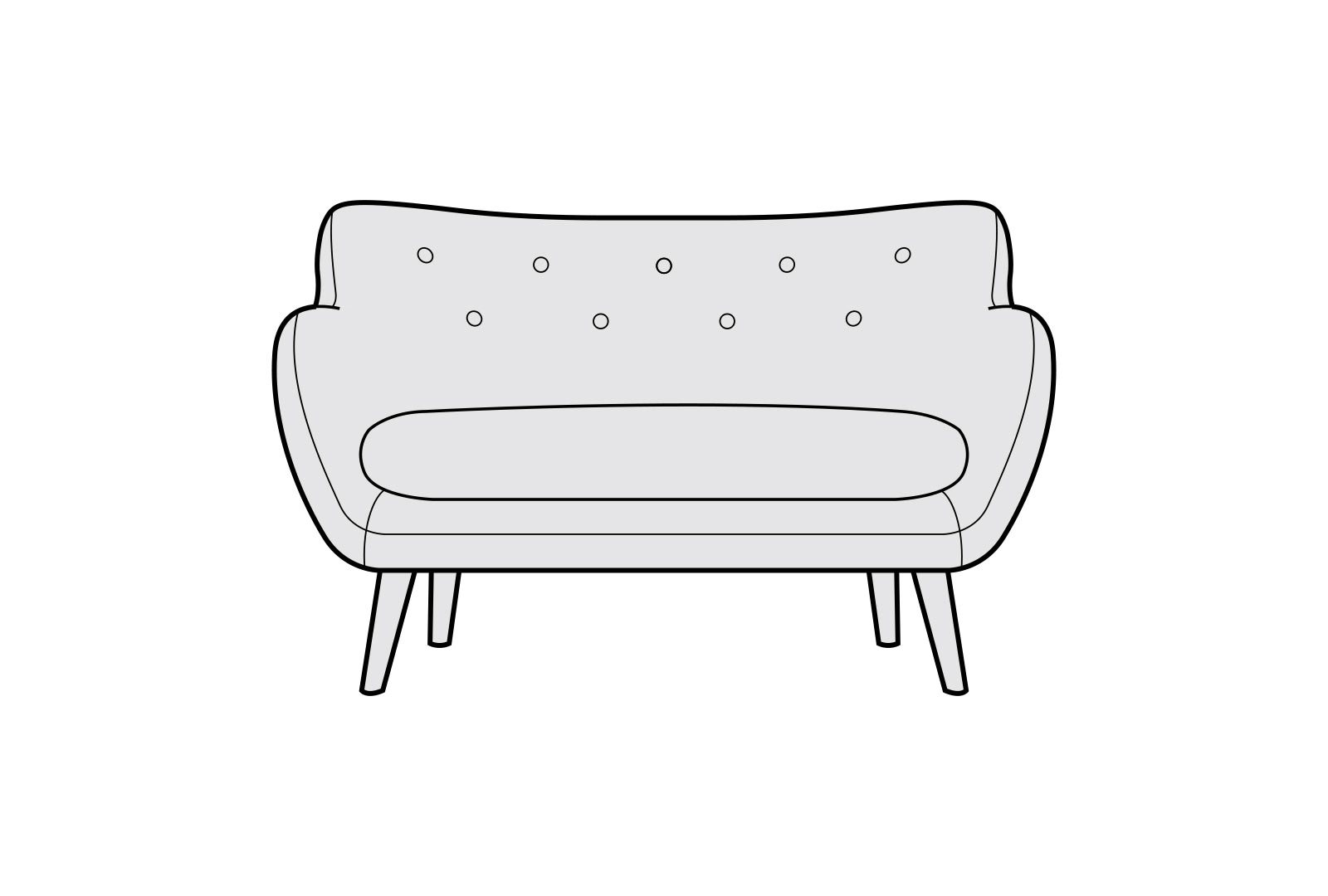 Siren Furniture Limited Saffron - Small Sofa