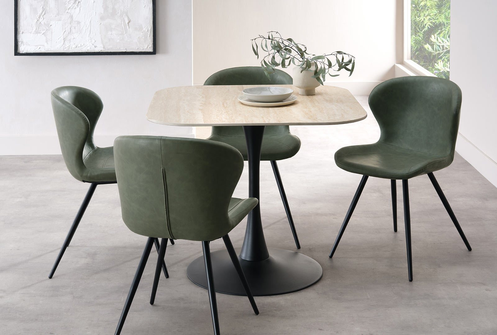 Bentley Designs (UK) Ltd Croston - Sintered Stone Square Bistro Table