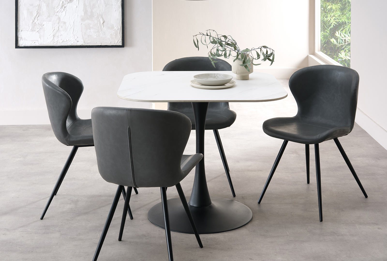 Bentley Designs (UK) Ltd Croston - Sintered Stone Square Bistro Table