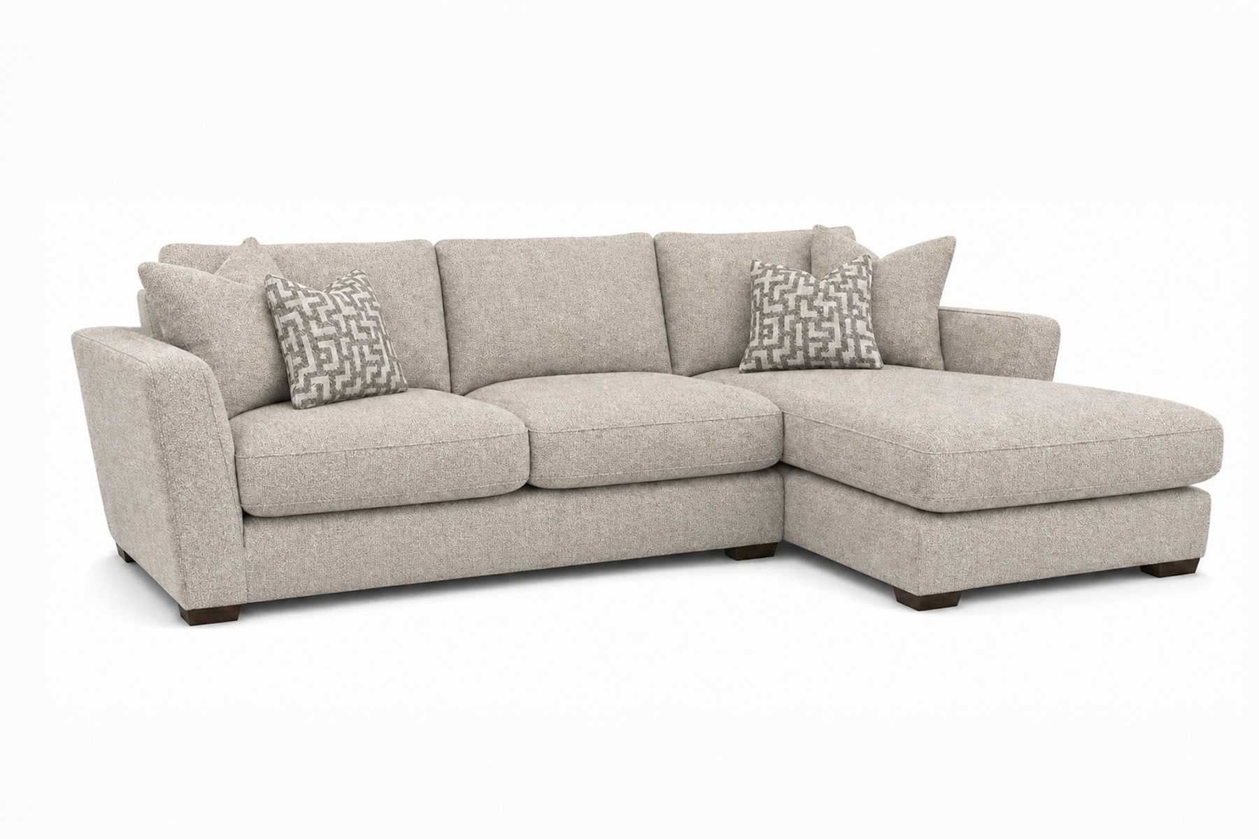Whitemeadow Brindle - Large Chaise Sofa