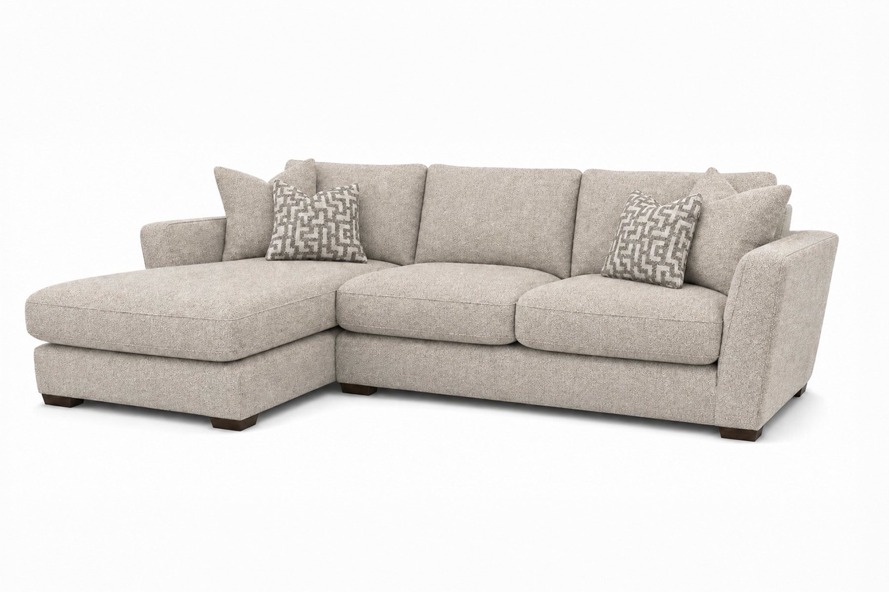 Whitemeadow Brindle - Large Chaise Sofa