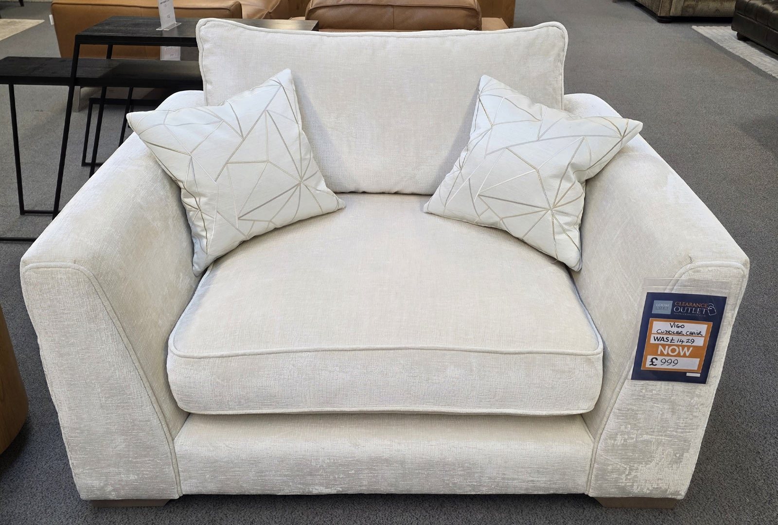 Clearance Vigo Cuddler Chair
