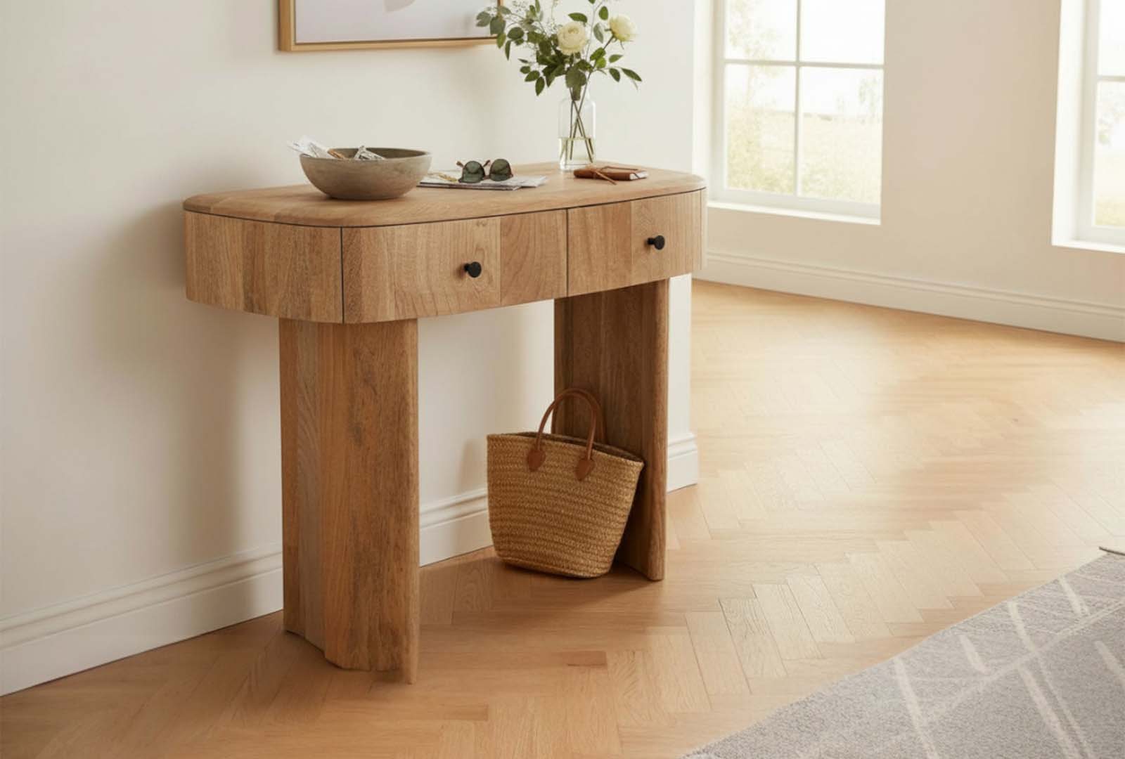 IFD Stanwick - 2 Drawer Console Table