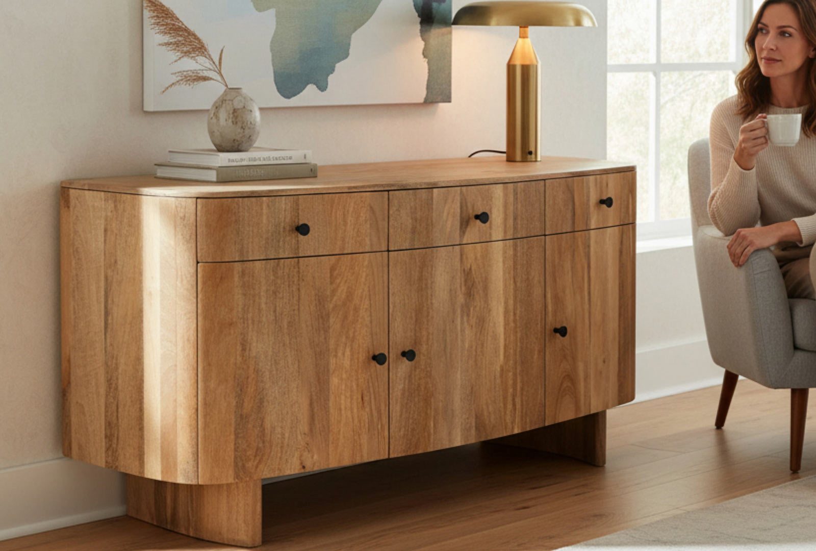 IFD Stanwick - 3 Door Sideboard