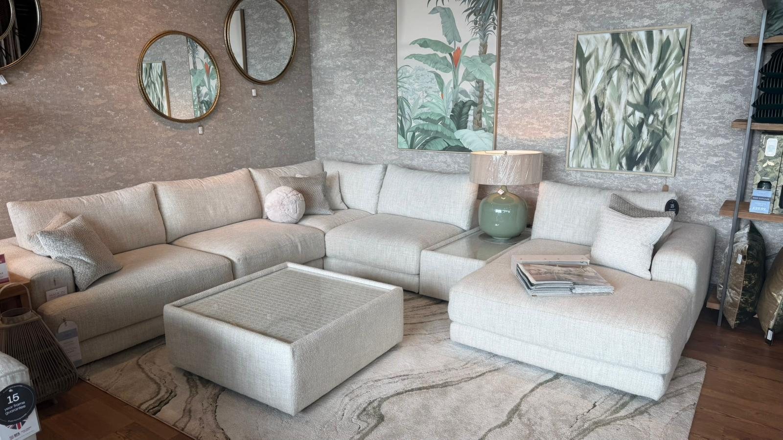 Clearance Newland Chaise Bundle with Coffee Table