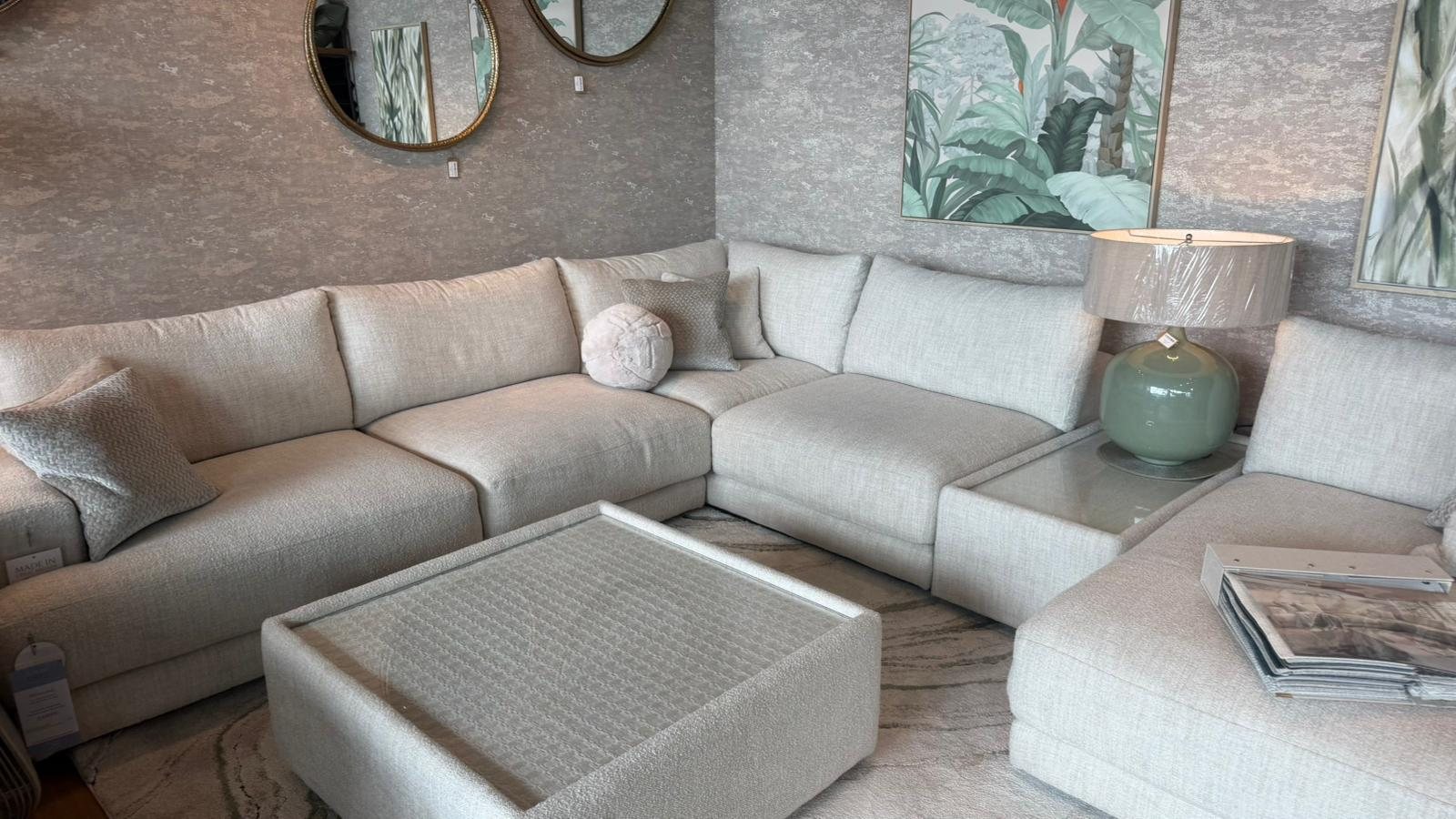 Clearance Newland Chaise Bundle with Coffee Table