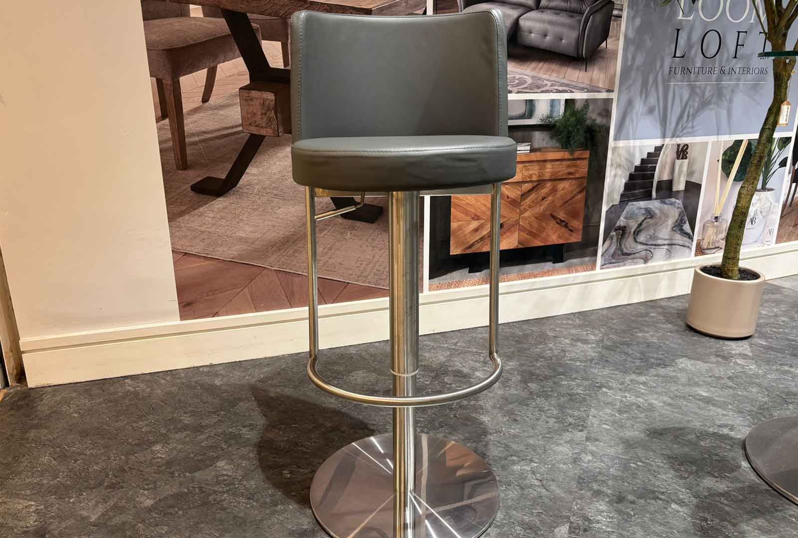 Clearance Monti Gas Lift Barstool Grey