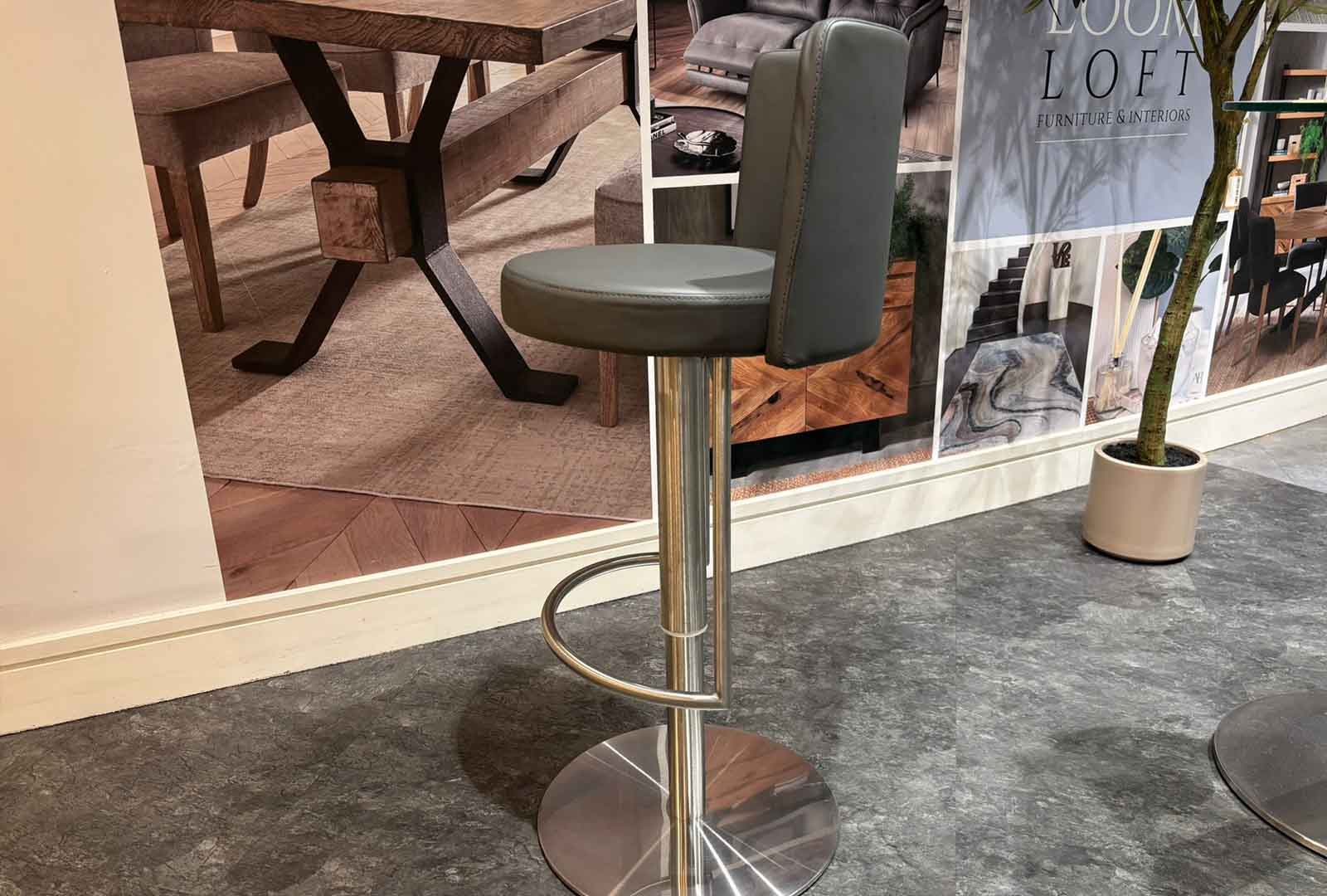 Clearance Monti Gas Lift Barstool Grey